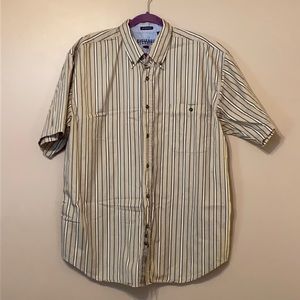 Vintage Bugle Boy Short Sleeve Button Down, Large